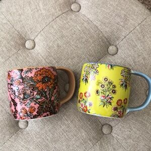 2 Anthropologie Coffee Mugs—Perfect Condition —$15